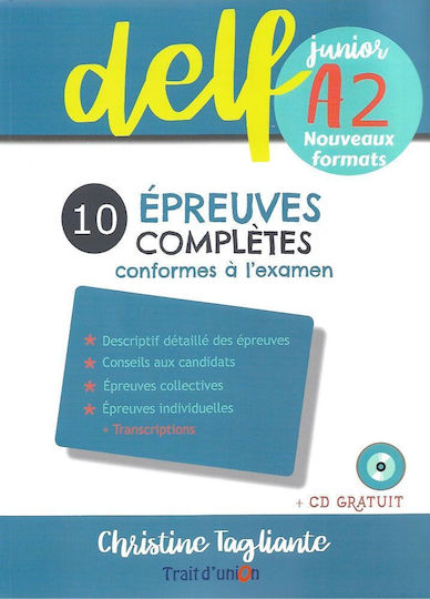 NOUVEAUX DELF JUNIOR A2 10 EPREUVES COMPLETES