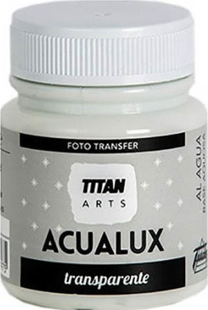 Titan Acualux Transparente Υγρό Χρώμα Χειροτεχνίας Καφέ για Ξύλο Βερνίκι Νερού Μεταφοράς Φωτογραφιών 100ml