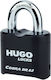 Hugo Locks Cobra DR62 Ατσάλινο Λουκέτο Πέταλο Συνδυασμού 62mm