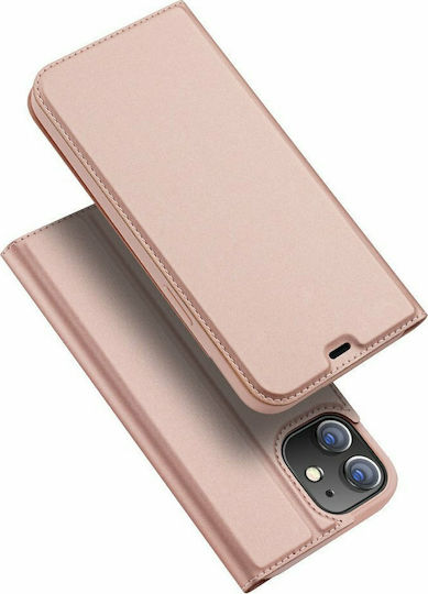 Dux Ducis Skin Pro Book Δερματίνης Ροζ Χρυσό (iPhone 12 mini)
