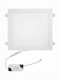 Adeleq Τετράγωνο Χωνευτό LED Panel 25W με Φυσικό Λευκό Φως 4000K 29.5x29.5εκ.