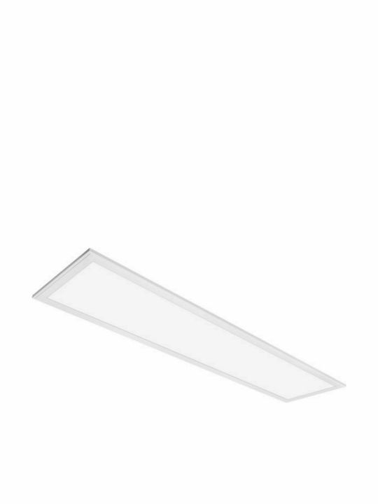 Spot Light Παραλληλόγραμμο Χωνευτό LED Panel Ισχύος 40W με Ψυχρό Λευκό Φως 120x30εκ.