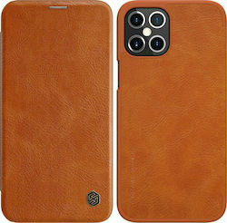 Nillkin Qin Synthetic Leather Book Brown (iPhone 12 Pro Max)