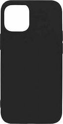 iNOS S-Cover Coperta din spate Silicon Negru (iPhone 12 / 12 Pro)