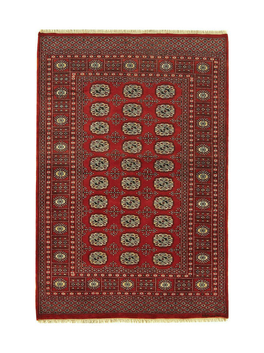 Asiatic London Bokhara Lucrat manual Covor Rectangular Lână Roșu