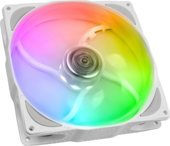 Noiseblocker NB-X Poole B14-P Case Fans 140mm 1500rpm 109.47cfm with ARGB Lighting and Connection 4-Pin PWM White
