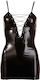 Cottelli Collection Zaina Wetlook Dress Φόρεμα Black