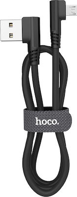 Hoco U83 Puissant Winkel (90°) USB 2.0 auf Micro-USB-Kabel Schwarz 1.2m (HC-U83MBK) 1Stück
