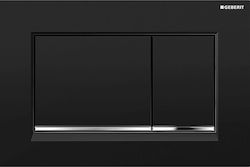 Geberit Sigma 30 Πλακέτα για Καζανάκια Διπλής Λειτουργίας Μαύρη