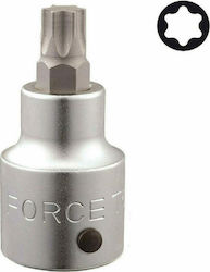 Force Cheie tubulară cu Vârf Torx și Patrat de Prindere 3/4'' Dimensiune T60x80mm 1buc Force Cheie tubulară cu Vârf Torx și Patrat de Prindere 3/4'' Dimensiune T60x80mm 1buc