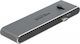DeLock Docking Station με Διπλό USB-C / USB-C HDMI 4K PD Γκρι (87752)