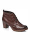 Marco Tozzi Leather Women's Ankle Boots Brown