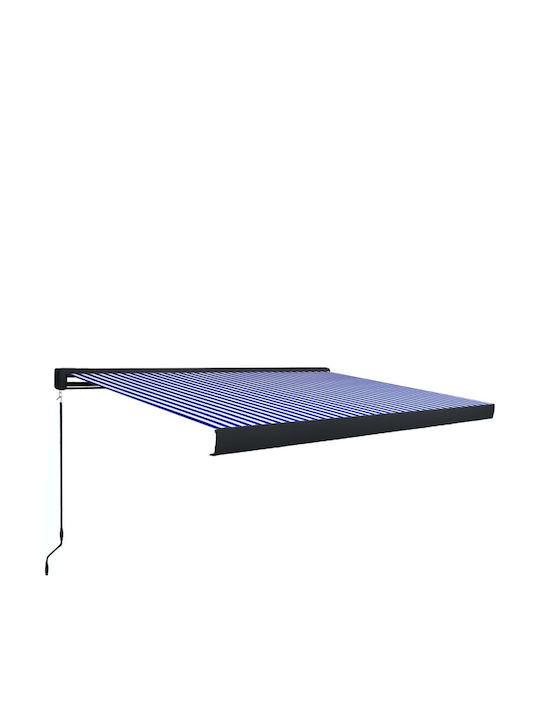 vidaXL Τέντα Βεράντας Μπλε 4x3m