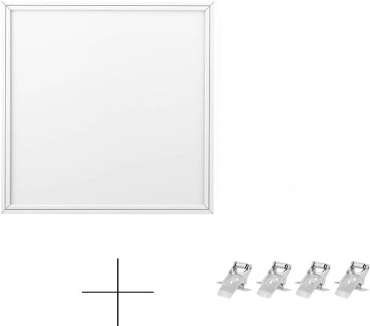 Spot Light Квадрат Вграден LED Панел 40W с Неутрално бяло Светлина 4000К 60x60см.