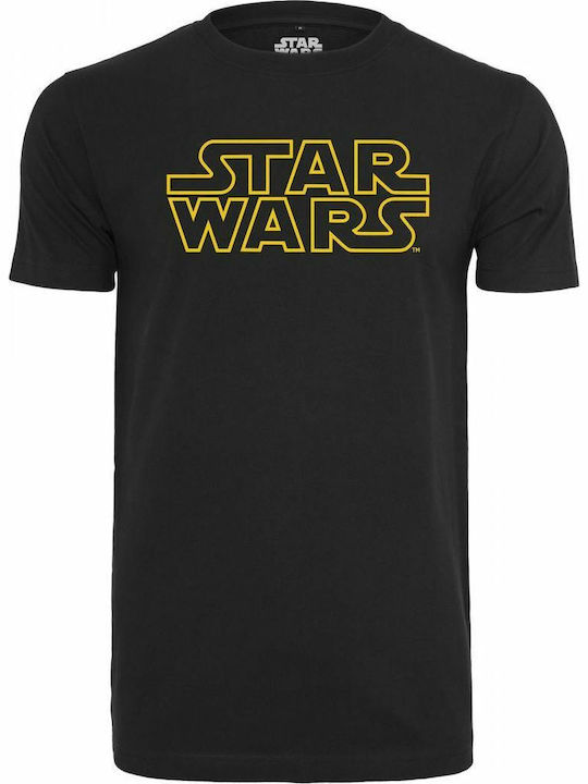 Merchcode Logo T-shirt Star Wars Black Cotton MC345-00007