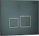 Siamp Square Flush Plate Dual Flush Black 111983