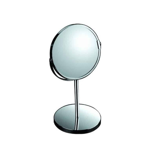 Gloria Огледало за грим Настолно Omicron Увеличение x3 20x20см Сребрист