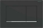 Geberit Sigma 30 Πλακέτα για Καζανάκια Διπλής Λειτουργίας Μαύρη 115.883.14.1