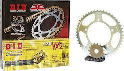 DID Chain & Sprocket Kit DID-JT Drive Chain-Sprocket Set for Yamaha XT 660R/X '04-'10 Black X-ring Chain (VX) for Yamaha XT 04'-15'