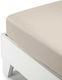 Sunshine Bettlaken Super-Doppel mit Gummiband 160x200+35cm. Satin Beige