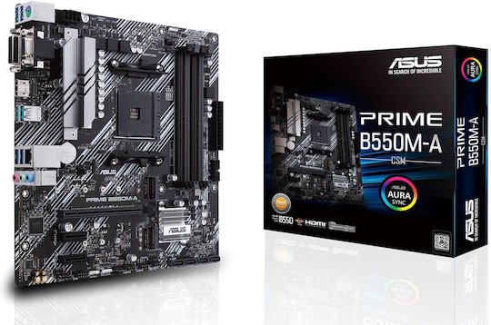 Asus Prime B550M-A/CSM Placă de bază Micro ATX cu AMD AM4 Socket