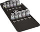 Wera Căpăcei Hexagonali cu Patrat de Prindere 1/2" Set 10buc