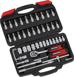 Kreator KRT500117 Καστάνια με Καρυδάκια 1\4" 46τμχ Kreator KRT500117 Καστάνια με Καρυδάκια 1\4" 46τμχ