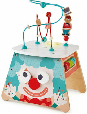 Hape Activity Cube Κύβος Δραστηριοτήτων Light-Up Circus made of Wood for 18++ Months