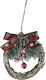 Christmas Decorative Wreath Battery Powered 6pcs