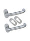 Domus 6000 Handle Window Pair with Rosette Silver