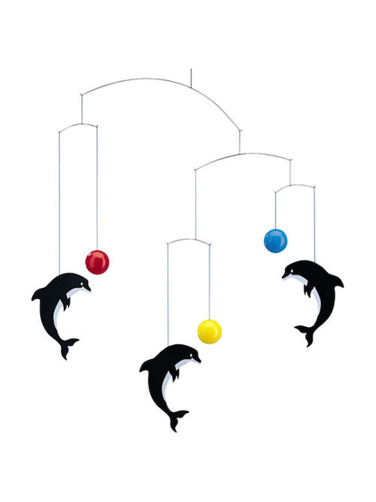 Flensted Mobiles Kinder Dekoratives Zimmermobil Tiere Schwarz 50x45cm