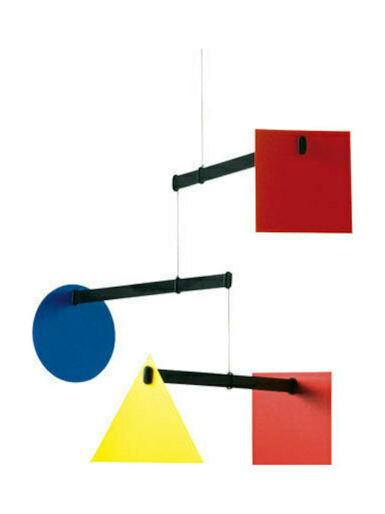 Flensted Mobiles Mobilă Decorativă de Cameră pentru Copii din Lemn Βασικά Σχήματα Bauhaus 35x62cm