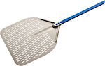 Gimetal Azzurra Line Aluminum Perforated Pizza Shovel W33xL33cm