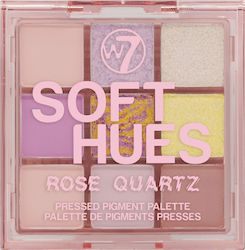 W7 Cosmetics Soft Hues Παλέτα με Σκιές Ματιών σε Στερεή Μορφή Rose Quartz 8.1gr