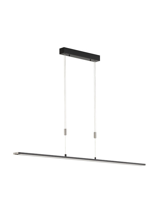 Fischer Honsel Metz TW Pendant Light LED Rail with Warm to Cool White Light Black