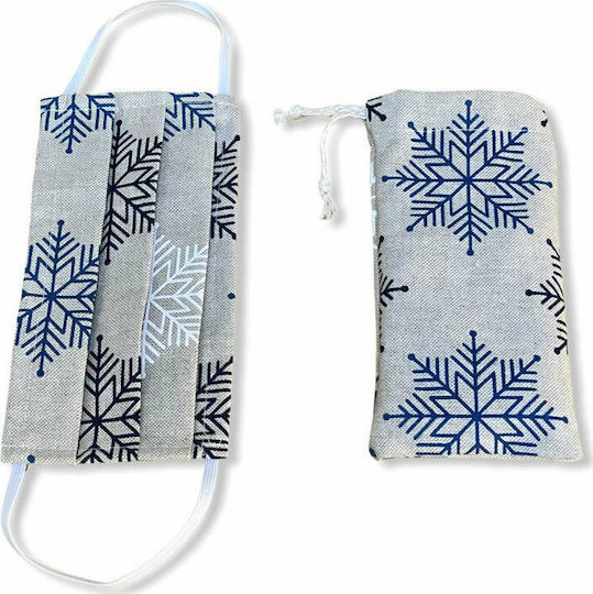 Ntampoudis Ntampoudis Fabric Protective Mask Gray 2 Pieces