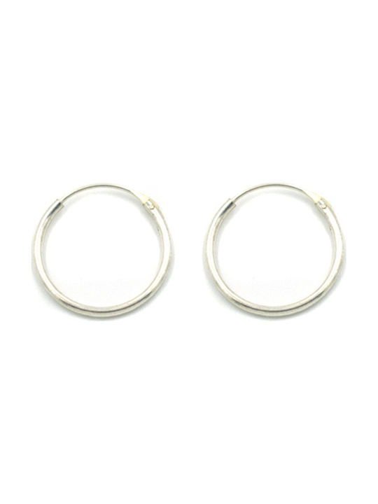 Silver earrings Silver hoops earrings - KA6