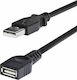 StarTech USB 2.0 Кабел USB-A мъжки - USB-A женски Черен 1.8м USBEXTAA6BK