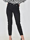 Only High Waist Women's Jean Trousers in Regular Fit Black