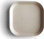 Mushie Baby Food Plate Παιδικό Πιάτο made of Plastic Ivory 2pcs 2304094