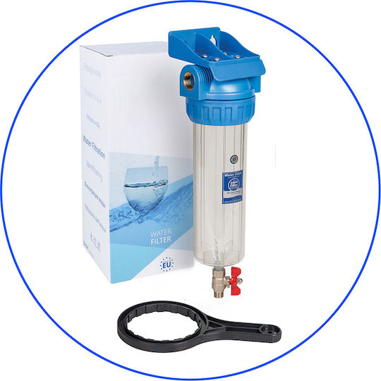 Aqua Filter FHPR1-3V_R Συσκευή Φίλτρου Νερού Μονή Κεντρικής Παροχής Διατομής 1''