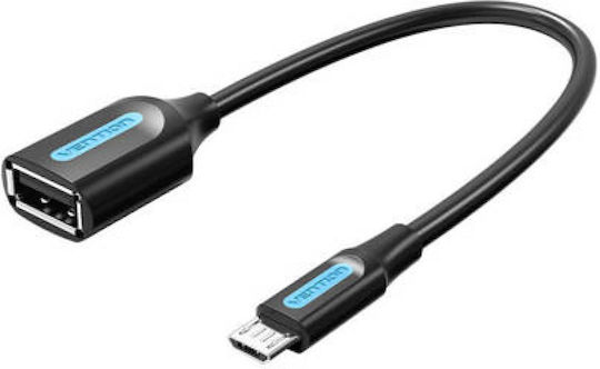 Vention Μετατροπέας micro USB male σε USB-A female 1τμχ CCUBB