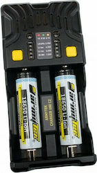 Armytek Uni C2 Φορτιστής Μπαταριών Li-ion/Ni-Cd/Ni-MH/Ni-Zn Μεγέθους AA/AAA/D/18650/16340/26650/14500