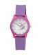 Q&Q Kids Analog Watch Unicorn with Rubber/Plastic Strap Purple