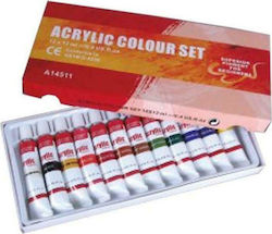 Matalon Metron Art Acrylic Colours Set 12ml 12pcs