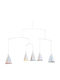 Flensted Mobiles Kinder Dekoratives Zimmermobil Weiß aus Holz Segelregatten 35x65cm