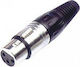 Lz Plug XLR female Black (01.095.0059)