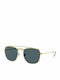 Ray Ban Legend Gold Sunglasses with Gold Metal Frame and Blue Lens RB3557 9196R5