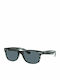 Ray Ban Wayfarer Unisex Sunglasses with Brown Tartaruga Plastic Frame and Blue Lens RB2132 6432R5