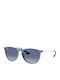 Ray Ban Erika Sonnenbrillen mit Blau Rahmen und Blau Verlaufsfarbe Linse RB4171 65154L